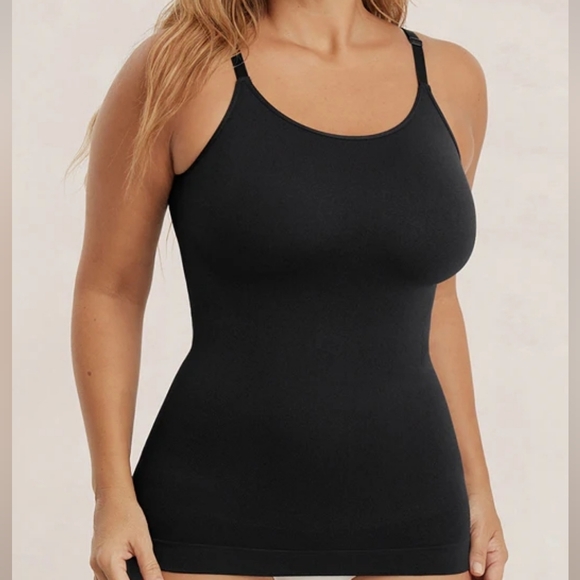 NWT Shapermint Womens White Scoop Neck Cami Tank Top Plus Size 2X Shapewear - Picture 3 of 3